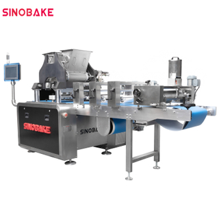 Línea de producción de galletas de chocolate de chocolate con dos funciones recién industriales Depositores Fortune Cookie Making Machine