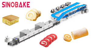 Línea de producción personalizada de pastel de rollo suizo