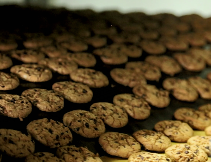 Cookie completa de la línea de producción de galletas de corte automático 