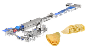 Línea de papas fritas chips fritos chips horneado línea de producción