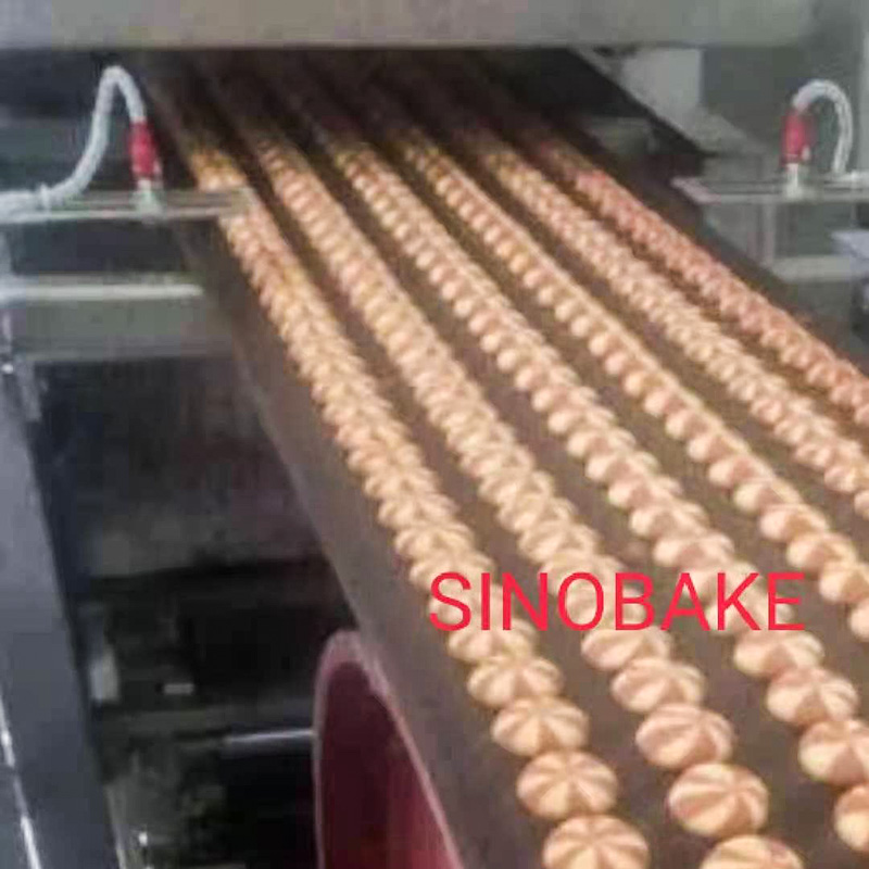 Máquina multifunción de galletas con centro de tres colores